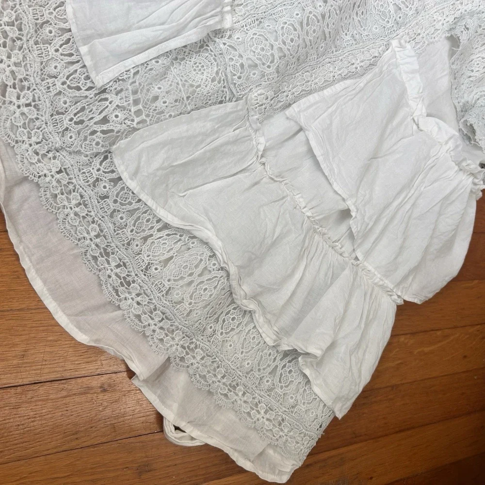 Urban Outfitter Tunic Halter Top Lace Large - Picture 3 of 7